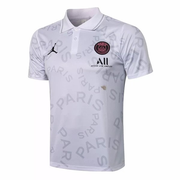 Polo Paris Saint Germain 2021 2022 Blanco Rosa